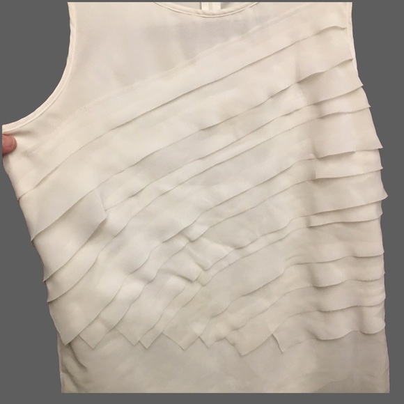 🖐️Worthington Layered Tank Top, Off White, sz Medium - Picture 10 of 16